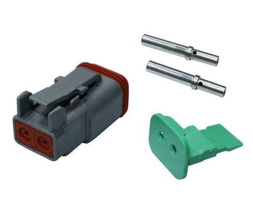 [[DT06-2S-KIT-16] ] KIT CONECTOR DEUTSCH HEMBRA 2 PINES