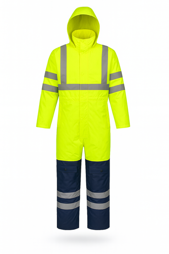 OVEROL PARA LLUVIA TERMICO DE ALTA VISIBILIDAD